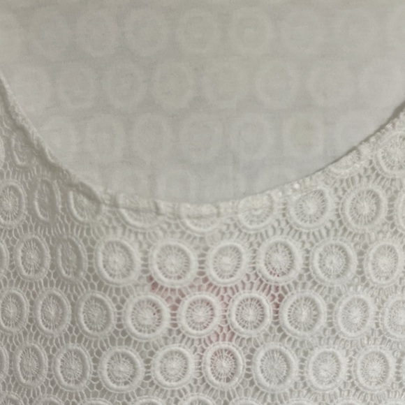 Lilly Pulitzer For Target Top White Eyelet Side Zip Cotton Crop Top Size XXL - Picture 5 of 11